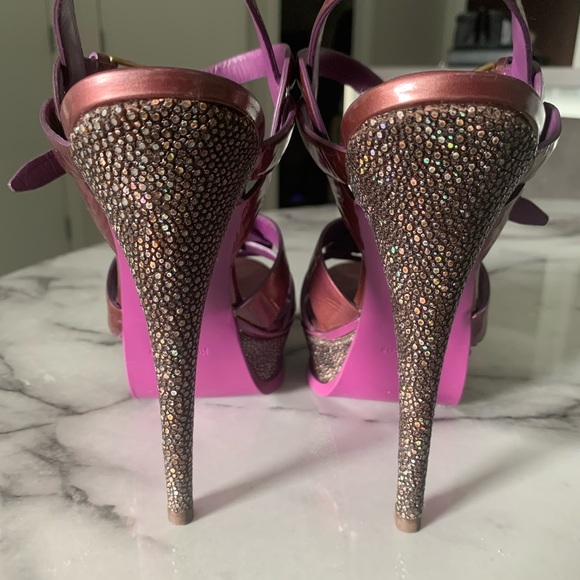 YSL Tribute Stingray heel - platform sandals - Picture 3 of 14